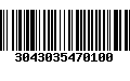 Código de Barras 3043035470100