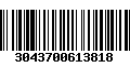 Código de Barras 3043700613818