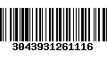 Código de Barras 3043931261116