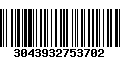Código de Barras 3043932753702