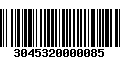 Código de Barras 3045320000085