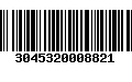 Código de Barras 3045320008821