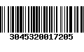 Código de Barras 3045320017205