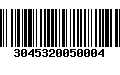 Código de Barras 3045320050004