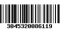 Código de Barras 3045320086119