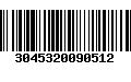 Código de Barras 3045320090512