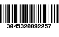 Código de Barras 3045320092257