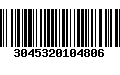 Código de Barras 3045320104806