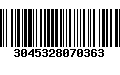 Código de Barras 3045328070363