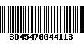 Código de Barras 3045470044113