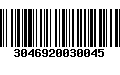 Código de Barras 3046920030045