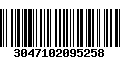 Código de Barras 3047102095258