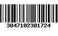 Código de Barras 3047102301724