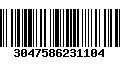 Código de Barras 3047586231104