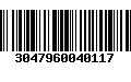 Código de Barras 3047960040117