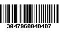 Código de Barras 3047960040407