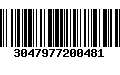 Código de Barras 3047977200481