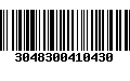 Código de Barras 3048300410430