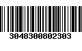 Código de Barras 3048300802303