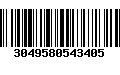 Código de Barras 3049580543405