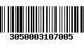 Código de Barras 3050003107005