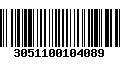 Código de Barras 3051100104089