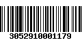 Código de Barras 3052910001179