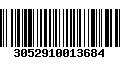 Código de Barras 3052910013684