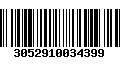 Código de Barras 3052910034399