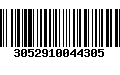 Código de Barras 3052910044305