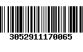 Código de Barras 3052911170065