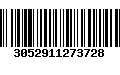 Código de Barras 3052911273728
