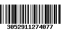 Código de Barras 3052911274077