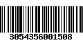 Código de Barras 3054356001508