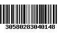 Código de Barras 30580283040148