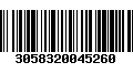 Código de Barras 3058320045260