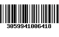 Código de Barras 3059941006418