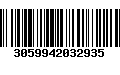 Código de Barras 3059942032935