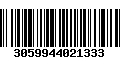 Código de Barras 3059944021333