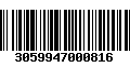 Código de Barras 3059947000816