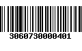 Código de Barras 3060730000401