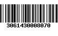 Código de Barras 3061430008070