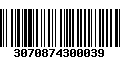 Código de Barras 3070874300039