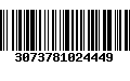 Código de Barras 3073781024449