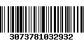 Código de Barras 3073781032932
