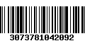 Código de Barras 3073781042092