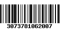 Código de Barras 3073781062007