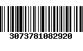 Código de Barras 3073781082920