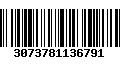 Código de Barras 3073781136791