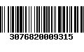 Código de Barras 3076820009315